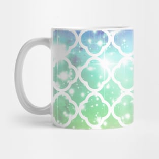 Space Quatrefoil Pattern Mug